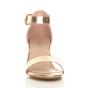 Rose Gold AJVANI Rose Gold Mid Block Heel Ankle Strap Sandals, Image 6 of 6