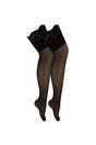 Black 2 Pack Seamed Stockings with Lace Top, Image 1 of 3