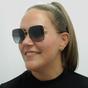 Black Square Black Gold Black Grey Gradient DG2242 Sunglasses, Image 5 of 5
