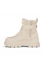 White Womens Combat High Ankle Boots-ASPHA-COM, Image 5 of 7