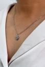 Blue Crystal Heart Pendant Necklace - Gift Boxed, Image 2 of 5