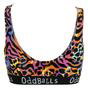 Black Ladies Colourful Comfy Cotton Bralette | Soft Everyday Wireless Bra Top, Image 4 of 4