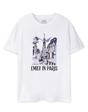White Emily In Paris Sketchy Cityscape T-Shirt, Image 1 of 6