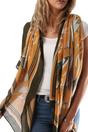 Mustard Flying Fish Tasselled Lightweight Scarf, Image 1 of 1