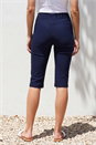 Navy  Knee Length Stretch Shorts, Image 3 of 4
