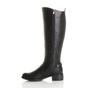 Black AJVANI Black Calf Riding Boots, Image 3 of 6