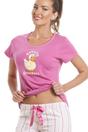 Pink Duck Character Capri Cotton Pyjama Set, Image 4 of 6
