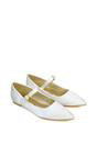 Ivory XY LONDON Ivory 'Aimee' Flat Mary Jane Ballerina Pumps, Image 5 of 5
