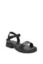 Black 'Sorella' Low Heel Chunky Sandals With Ankle Strap, Image 2 of 6