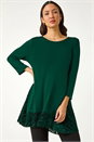 Forest  Velvet Animal Print Hem Tunic Top, Image 1 of 5