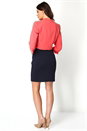 CORAL 3/4 Sleeve Crepe Cropped Jacket, Image 3 of 4