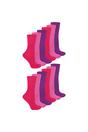 Pink 12 Pairs Diabetic Bamboo Socks, Image 1 of 5