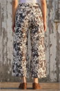 Dark Brown Dusk Cow Print Wide Leg Jean, Image 3 of 4