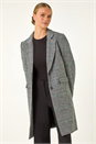 Black Tailored Single Breasted Coat, Image 2 of 7