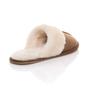 Tan Faux Fur Lined Mules Slippers, Image 4 of 5