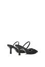 Black Embroidered Slingback Mesh Court Shoes, Image 4 of 6