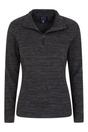 Black Snowdon Melange Fleece Top, Image 4 of 4