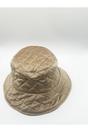 Beige Quilted Bucket Hat, Image 4 of 4