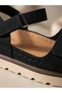 Black iKrush Black Isla Platform Velcro Sandal, Image 4 of 6