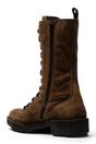 Brown Womens Leather Ankle Boots-NOLE175, Image 4 of 5