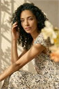 Ivory  Speckled Sparkle Shift Dress , Image 1 of 6