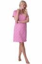 Pink Multicoloured Star Print Cotton Nightshirt, Image 4 of 5