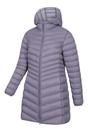 Purple Mountain Warehouse Purple Florence Long Padded Jacket, Image 3 of 4