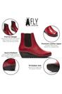 Burgundy Womens Leather heel Chelsea Boot-ORFU496, Image 3 of 5