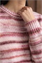 Pink Spacedye Crew Sweater, Image 4 of 4