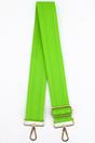 Lime Sarta Lime Plain Woven Wide Bag Strap, Image 1 of 4
