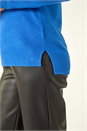 Blue Plain Soft Crew Neck Jumper, Image 5 of 5