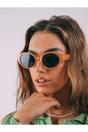 Yellow Oval Plastic Frame Sunglasses, Image 2 of 6
