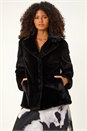 Black Dusk Faux Fur Coat, Image 4 of 7