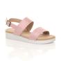 Light Pink AJVANI Light Pink Flatform Strappy Slingback Sandals, Image 1 of 6