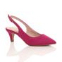 Fuchsia AJVANI Fuchsia Mid Heel Slingback Pointed Toe Court Shoes, Image 1 of 6