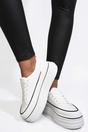 White iKrush White Breanna Platform Wedge Lace Up Trainers, Image 6 of 8