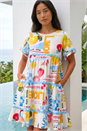 Ivory Petite Ric Rac Capri Dress, Image 1 of 4