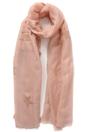Light Pink Rose Gold Glitter Star Lightweight Scarf, Image 3 of 3