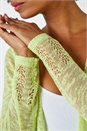 Lime Lightweight Knitted Shrug, Image 4 of 5