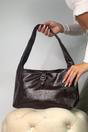 Brown Classic Sleek Shoulder Bag, Image 4 of 4