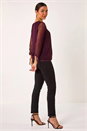 Aubergine Spot Burnout Overlay Top, Image 3 of 5