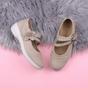 Beige AJVANI Beige Flat Comfort Mary Jane Shoes, Image 4 of 6