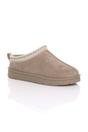 Beige Faux Fur Lined Comfy Aztec Embroidered Ultra Mini Booties Slippers, Image 5 of 6