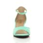 Mint AJVANI Mint Mid Wedge Heel Ankle Strap Sandals, Image 6 of 6