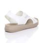 White AJVANI White Slingback Diamante Summer Holiday Comfort Sandals, Image 4 of 5