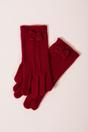 Red SVNX Red Bow Knitted Gloves, Image 4 of 4