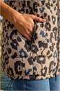 Natural  Animal Print Longline Gilet, Image 4 of 4