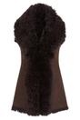 Brown Toscana Shearling Sheep Leather Gilet, Image 1 of 7