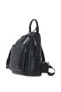 Black 'Lusso Legato' Real Leather Backpack, Image 2 of 4