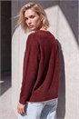 Burgundy Sunday Slogan Knit Jumper, Image 3 of 4
